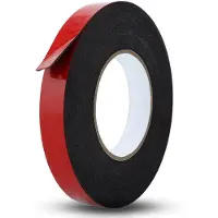 Intirilife Dubbelzijdige foam tape zwart - Afmeting: 6mmx30m - Montagetape Zwaar plakband Zwaar plakband Extra sterk