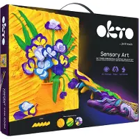 Okto - 3D kunstwerk - Sensory Art - Vincent van Gogh - Les Iris - klei artist