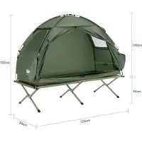 SoBuy Tente 3-en-1 avec matelas et sac de couchage