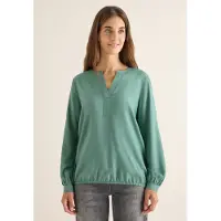 Cecil Dames Blouse met gespleten hals in Groen, Gr: M