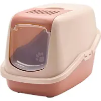 Ibanez kattenbak nestor champagne roze/terracotta - 56x39x38,5 cm