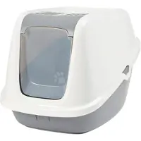 Savic kattenbak nestor giant wit / lichtgrijs 75,5x56x55,5 cm