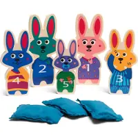 BS Toys Werpspel Bunnies Kussengevecht - Pittenzak gooien - Speelgoed 3 Jaar - Kinderspeelgoed