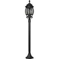 TRIO Tuinpadverlichting Elvo, dimbaar, zwart, Aluminium, Antiek, Tuinpad verlichting