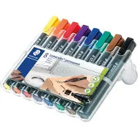 Staedtler Lumocolor permanent marker beitelpunt - box 8 st