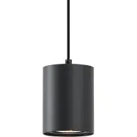 QAZQA Moderne zwarte hanglamp voor 1-fase railsysteem GU10 70mm - Iconic Holt