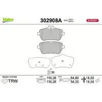 Valeo 302908A Remblokken