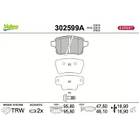 Valeo 302599A Remblokken