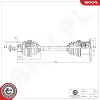 ESEN SKV 40SKV114 Aandrijfas
