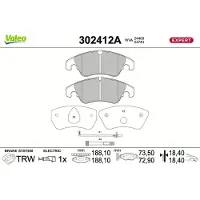 Valeo 302412A Remblokken
