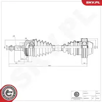 ESEN SKV Aandrijfas 40SKV135