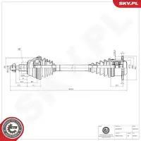 ESEN SKV 40SKV278 Aandrijfas