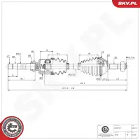 ESEN SKV Aandrijfas 40SKV121