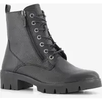 Hush puppies leren dames veterboots zwart maat 37