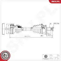 ESEN SKV Aandrijfas 40SKV437