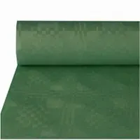 Damast tafelkleed papier 118cmx8m dgroen groen Papier Damast Tafelkleden