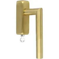 Formani Basics LB2-DKLOCK-O draaikiepgarnituur afsluitbaar - PVD mat goud