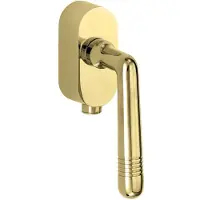 Artitec SKG2 Draaikiepgarnituur afsluitbaar Art-Deco/Elegant messing ongelakt