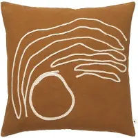 Ferm Living Jot Kussenhoes Natural Aged Gold