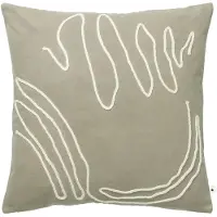 Ferm Living Jot Kussenhoes Natural Elm Green