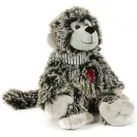 Unique living Pluche Aap Donker Grijs H 21,5 Cm