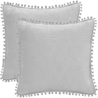 Restilo Meadore Decoratieve Kussensloop - 45x45 cm - Grijs