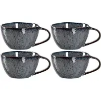 Leonardo Koffiekop Matera Grijs 290ml (4-Delig)