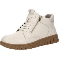 Caprice Veterlaarsjes 'FINA' taupe / offwhite