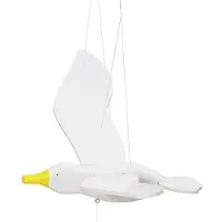 Goki Mobiel gevleugelde meeuw - - Mobiel gevleugelde meeuw - Wit - Baby - Unisex - Batterijen