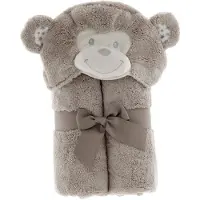 Unique living | badjas plush baby animal 100x75cm monkey