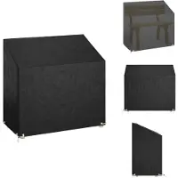 vidaXL Tuinbankhoes met 8 oogjes 130x70x70/88 cm polyetheen