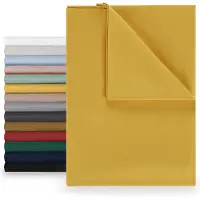 Blumtal Basic Bedlaken Microvezel - 220 x 275 cm - Spicy Mustard - hoeslaken zonder elastiek