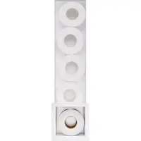 Hotbath &More ST016 Inbouw Reserverolhouder 16x60x14cm - Mat Wit - RVS - Accessoires, Toilet accessoires, Reserverolhouders - 8721264696229