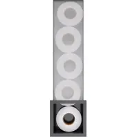 Hotbath &More ST016 Inbouw Reserverolhouder 16x60x14cm - Geborsteld Zwart PVD - RVS - Accessoires, Toilet accessoires, Reserverolhouders - 8721264696267