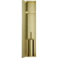 Hotbath &More inbouw toiletborstel en toiletrolhouder messing geborsteld PVD