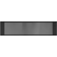 Hotbath &More BOX120F inbouwnis 30x120x10cm zonder frame geborsteld gunmetal PVD
