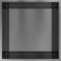 Hotbath &More BOX030 inbouwnis 30x30x10cm geborsteld gunmetal PVD