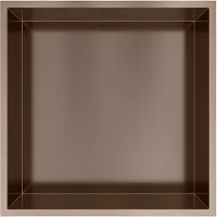 Hotbath &More Inbouwnis 30x30x10cm - Tuscan Bronze - RVS - Vierkant - Accessoires, Inbouw/opbouw nissen - 8721264694669
