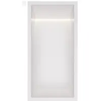 Hotbath &More BOX015L inbouwnis 30x15x10cm met verlichting mat wit