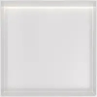 Hotbath &More Inbouwnis 30x30x10cm - Zonder Frame - LED Verlichting - Mat Wit - RVS - Vierkant - Accessoires, Inbouw/opbouw nissen - 8721264695802
