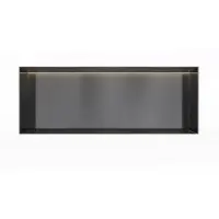 Hotbath &More Inbouwnis 30x80x10cm - Zonder Frame - LED Verlichting - Geborsteld Zwart PVD - RVS - Rechthoekig - Accessoires, Inbouw/opbouw nissen - 8721264695987
