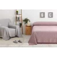 Belmarti Foulard Formentera 180x270cm Grijs – Luxe plaid voor bank & bed – Zacht & stijlvol