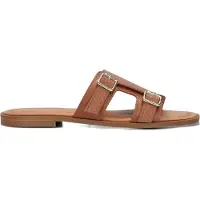 Stefano lauran Dames Slippers 24004 - Cognac - Maat 38