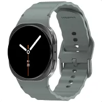 IMoshion Wave Siliconenband voor de Samsung Galaxy Watch 9 (40/44mm) / Watch 8 (40/44mm) / Classic (46mm) - Donkergrijs