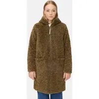 Camel active Teddyjas met capuchon - Maat womenswear-52 - Donker kaki