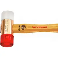 Facom sls hamer met verwisselbare hamerdoppen brass 40mm - 208A.40CBASLS