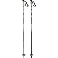 Salomon - Skistokken - Steep Black/Grey voor Unisex van Aluminium - Maat 115 cm - Zwart