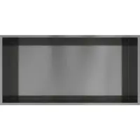 Hotbath &More Inbouwnis 30x60x10cm - Geborsteld Gunmetal PVD - RVS - Rechthoekig - Accessoires, Inbouw/opbouw nissen - 8721264694713