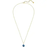 Glanzstücke Ketting blauw / goudgeel