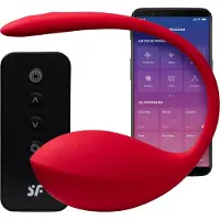 Satisfyer Shiny Petal - vibratie-ei met afstandsbediening - rood